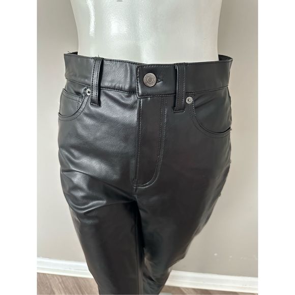 NWT VERONICA BEARD MAERA SKINNY JEAN High-Rise Stretch Vegan Leather SZ 32 $298 - Picture 10 of 12